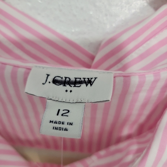 J Crew Factory Short-sleeve Collared Mini Dress BT113 NWT Sz 12 - Picture 6 of 6